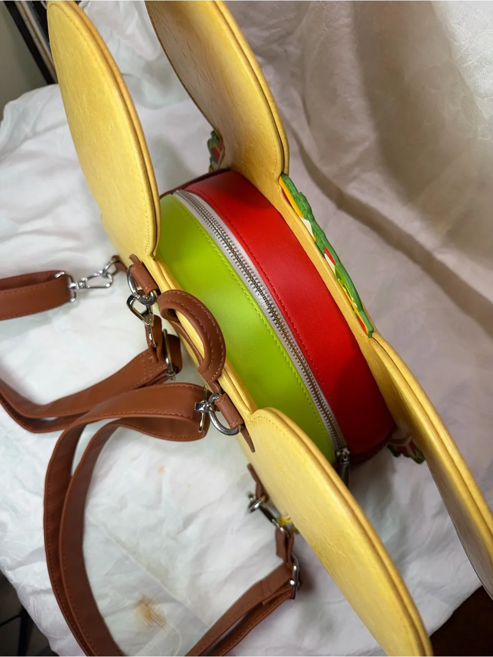 Loungefly Yellow Mickey Taco Backpack
